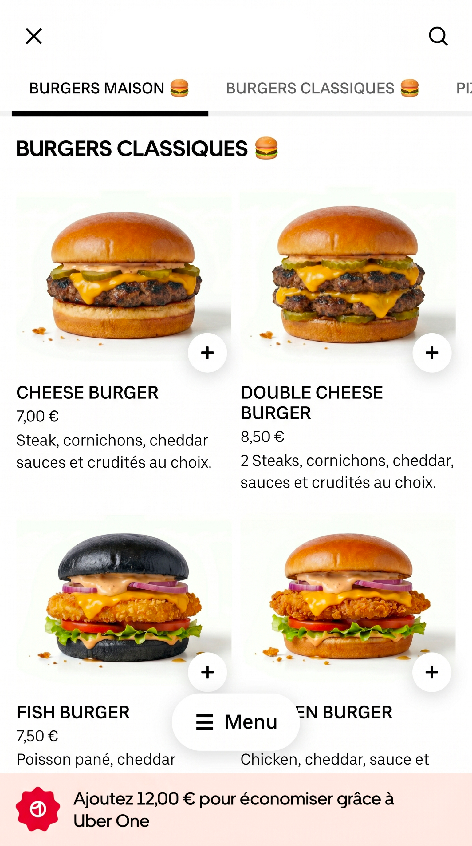 Rendu Uber Eats